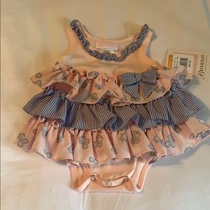 Baby ruffle onesie NWT